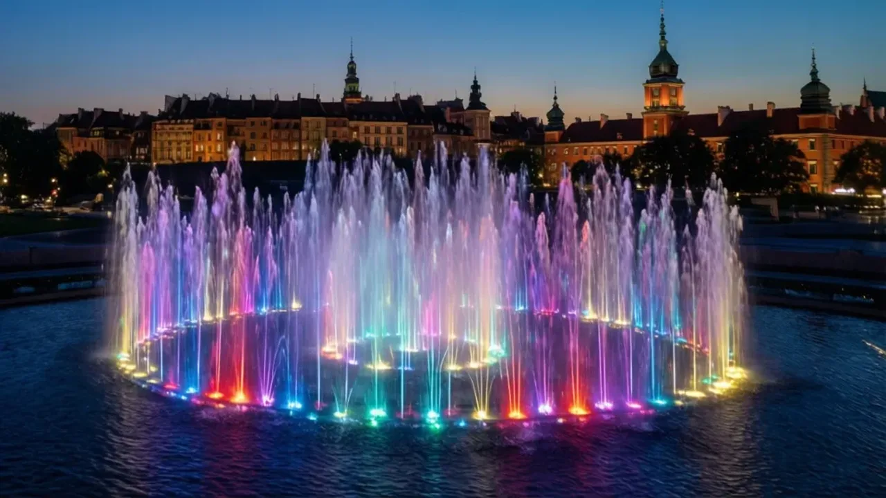 Fontanny Warszawa: Multimedialny Park Fontann 2025 – harmonogram i pokaz