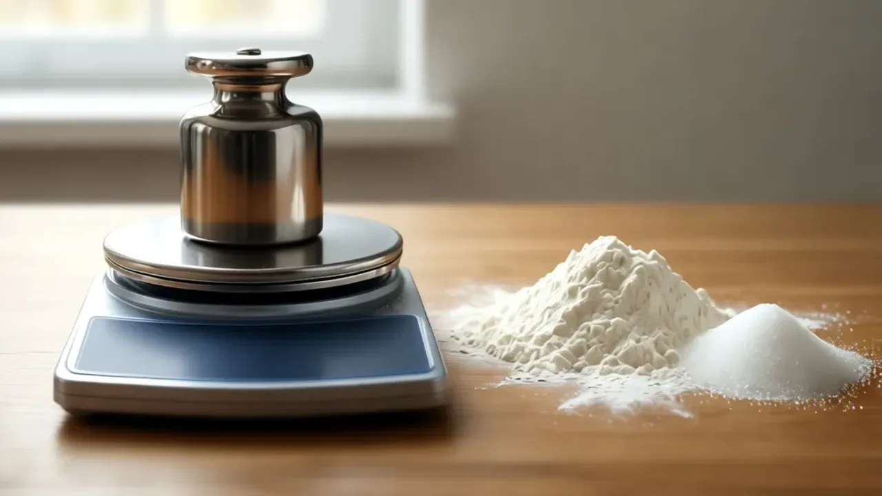 Kilogram ile to gram? Praktyczny kalkulator, przelicznik i konwersja jednostek Precyzyjna waga kuchenna z odważnikami wzorcowymi ilustrująca zagadnienie kilogram ile to gram.