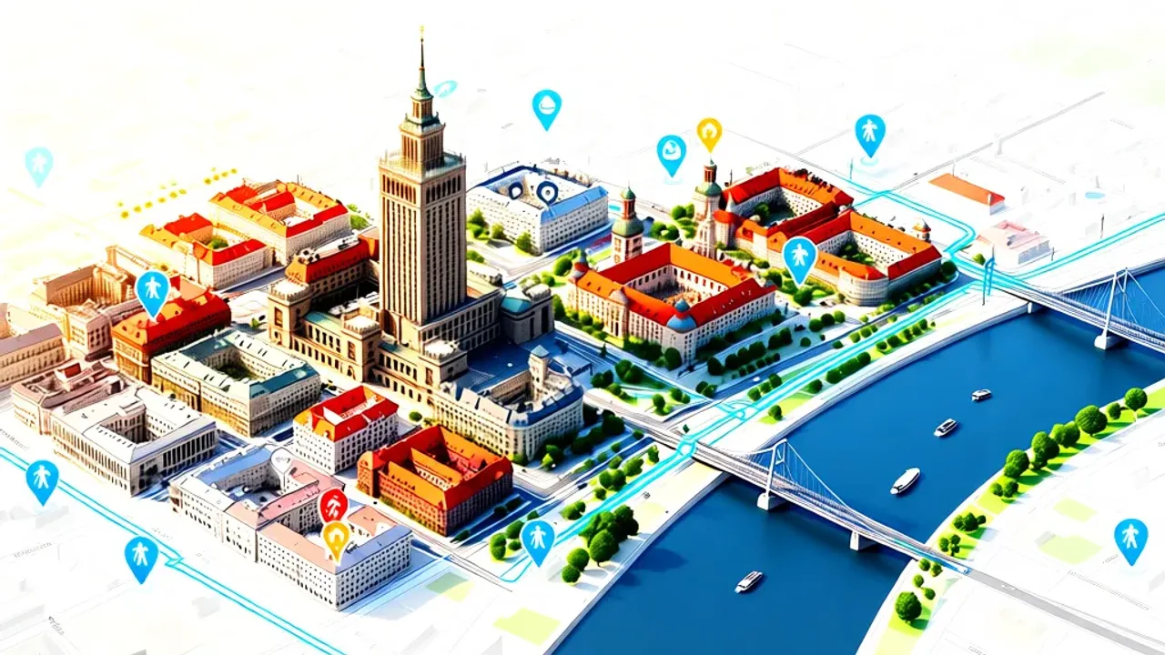Mapa turystyczna warszawy do wydruku: Atrakcje, trasy i nocleg [2026]