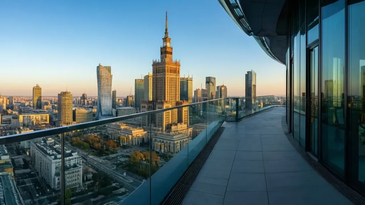 Taras widokowy Warszawa: panorama stolicy 360° i nowa atrakcja w PKiN Panoramiczny taras widokowy Warszawa z widokiem na PKiN i nowoczesne wieżowce stolicy.