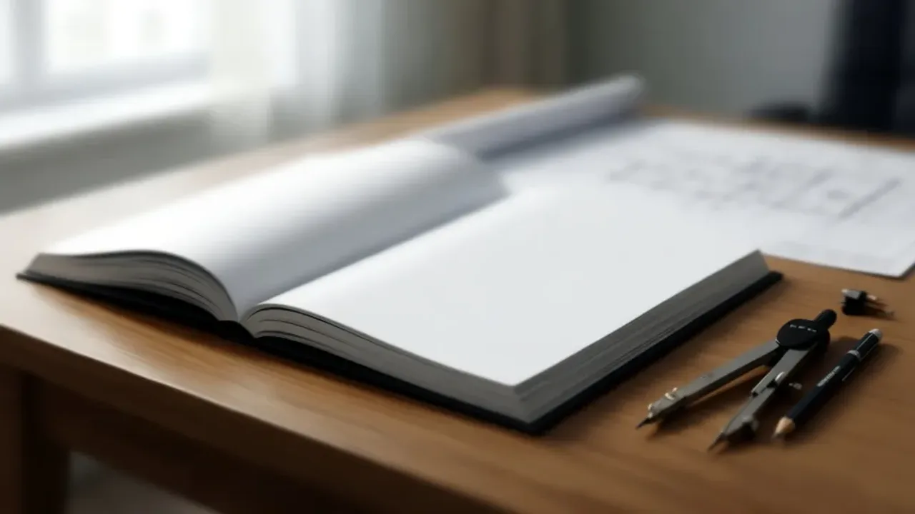Wstęp do pracy inżynierskiej: Jak napisać wstęp i zakończenie dyplomowej Profesjonalne biurko inżynierskie z dokumentacją techniczną i laptopem przygotowanym do pisania sekcji wstęp do pracy inżynierskiej.